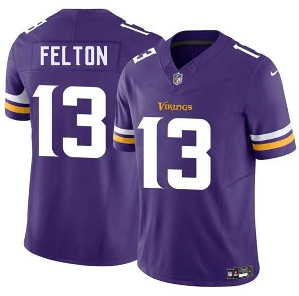 Men & Women & Youth Minnesota Vikings #13 Tai Felton Purple 2025 Draft F.U.S.E. Vapor Untouchable Limited Stitched Jersey,We sell and wholesale Men & Women & Youth Minnesota Vikings #13 Tai Felton Purple 2025 Draft F.U.S.E. Vapor Untouchable Limited Stitched Jersey on line form chian!